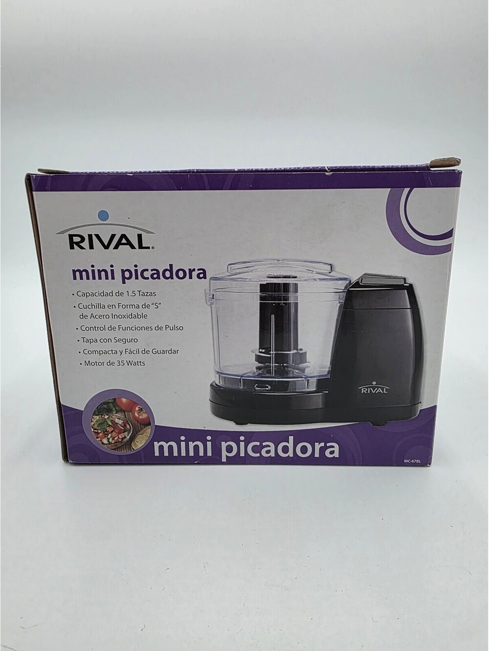 Rival Mini Food Chopper 1.5 Cup Capacity Black